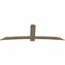 Ekena Millwork Bellingham Rough Sawn Timber Gable Bracket, Douglas Fir, 96"W x 32"H x 2"D x 6"F, 8/12 Pitch GBW096X32X0206BEL00RDF - alternate 3